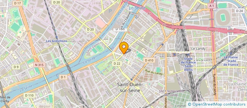 localisation de l'entreprise S.M.H à SAINT-OUEN-SUR-SEINE