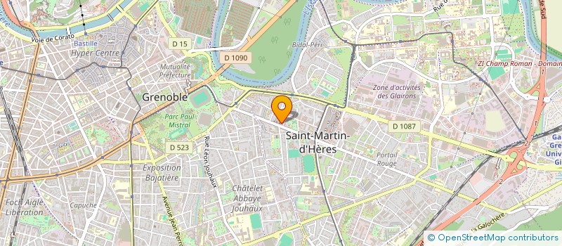 localisation de l'entreprise S.M.H DISTRIB. à SAINT-MARTIN-D'HERES