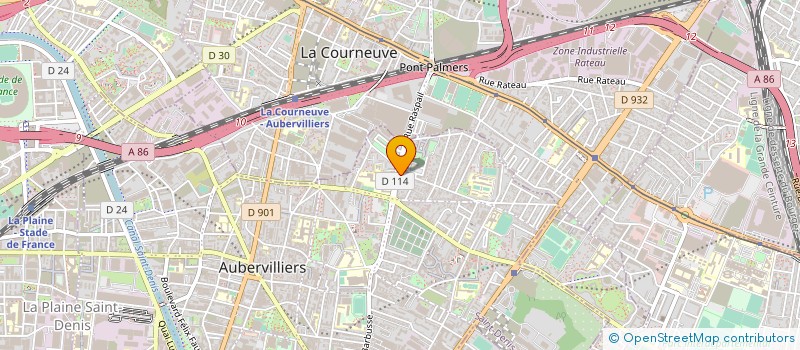 localisation de l'entreprise S.M.I. à AUBERVILLIERS