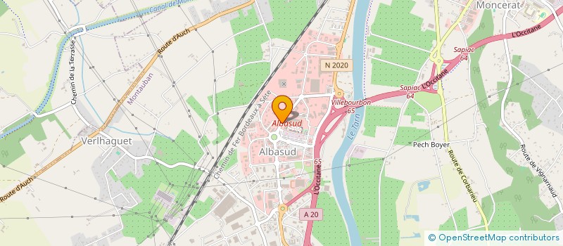 localisation de l'entreprise S.M.I.  MONTAUBAN