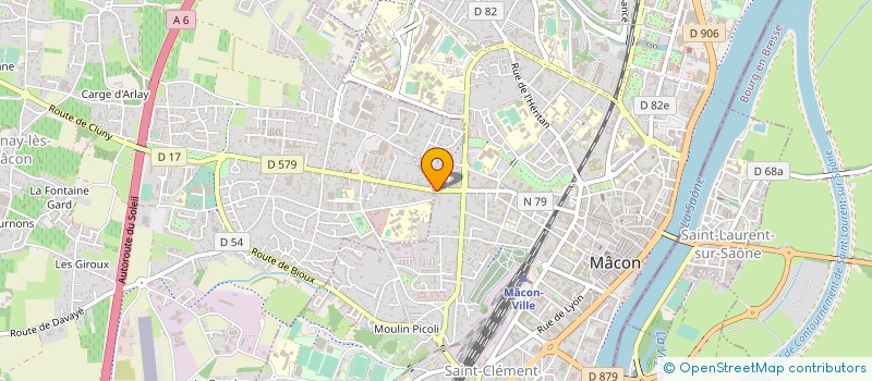 localisation de l'entreprise S.M.I COIFFURE à MACON