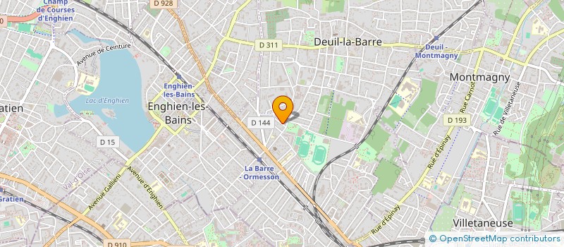 localisation de l'entreprise S.M.I.L.E. (SOLIDARITES, MOBILITES, IMAGINATION, LOCAL, ENVIRONNEMENT)  DEUIL-LA-BARRE