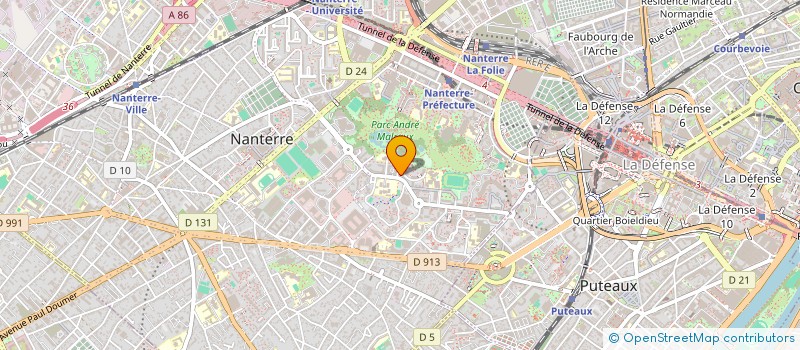 localisation de l'entreprise S & M IMMO  NANTERRE