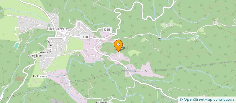 localisation de l'entreprise S.M.J.  LACROUZETTE