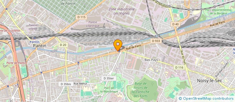 localisation de l'entreprise S.M.J  BOBIGNY