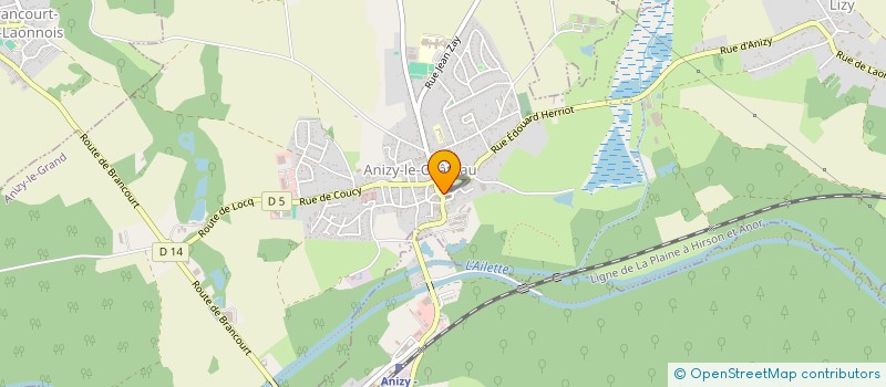 localisation de l'entreprise S.M.J.P  ANIZY-LE-GRAND