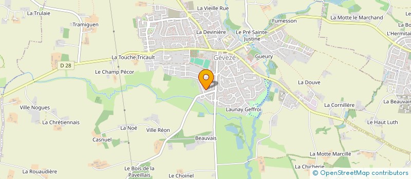 localisation de l'entreprise S.M.L.G.  GEVEZE