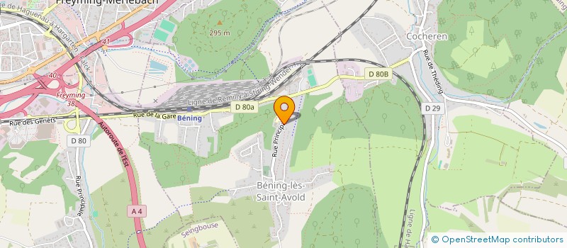 localisation de l'entreprise S.M.L.V.  BENING-LES-SAINT-AVOLD