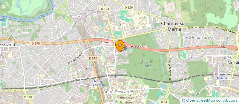 localisation de l'entreprise S.M. LOGISTIQUE à CHAMPS-SUR-MARNE