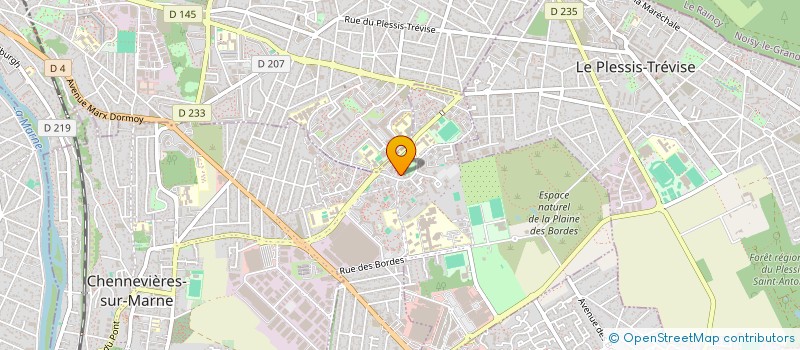 localisation de l'entreprise S.M. MARKET à CHENNEVIERES-SUR-MARNE