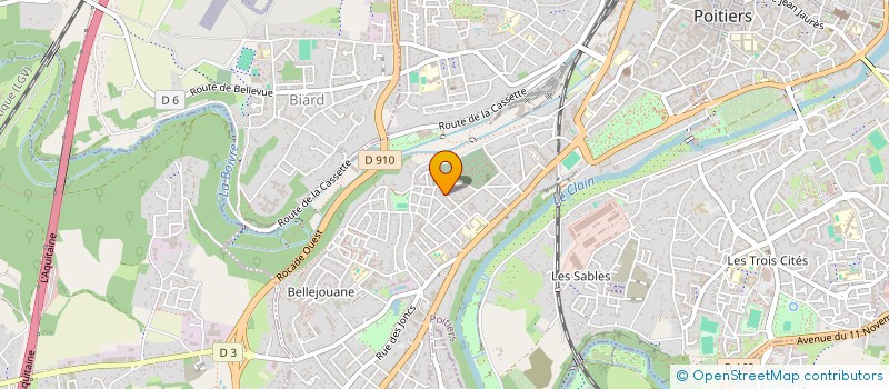 localisation de l'entreprise S.M.P à POITIERS