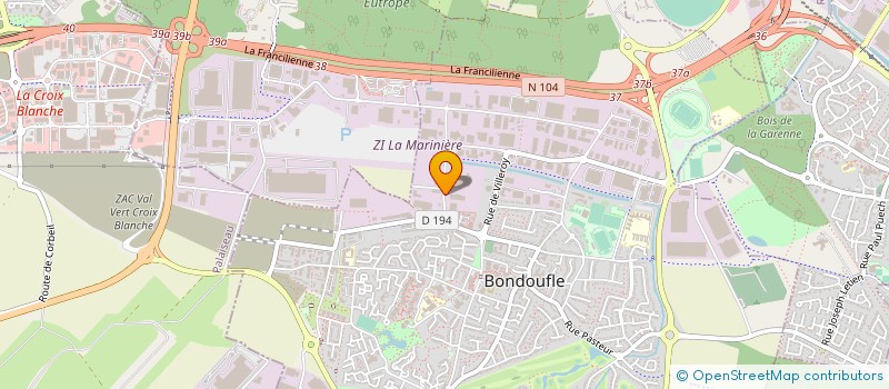 localisation de l'entreprise S.M.P.F. à BONDOUFLE