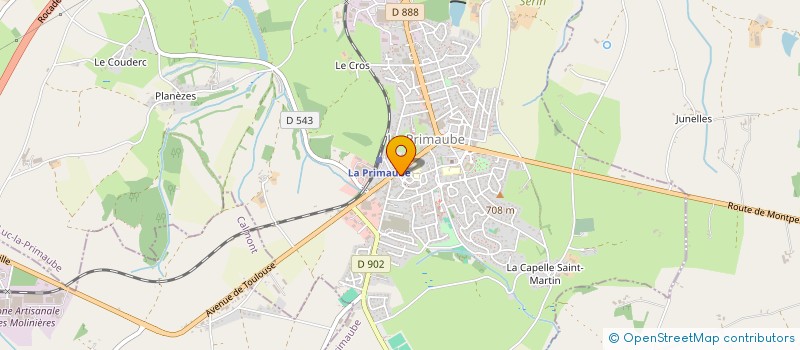 localisation de l'entreprise S.M.P. INVEST  LUC-LA-PRIMAUBE