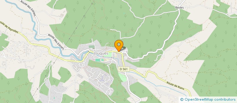 localisation de l'entreprise S.M.P. SOC MACONNERIE GEN PEINTURE  JOUQUES