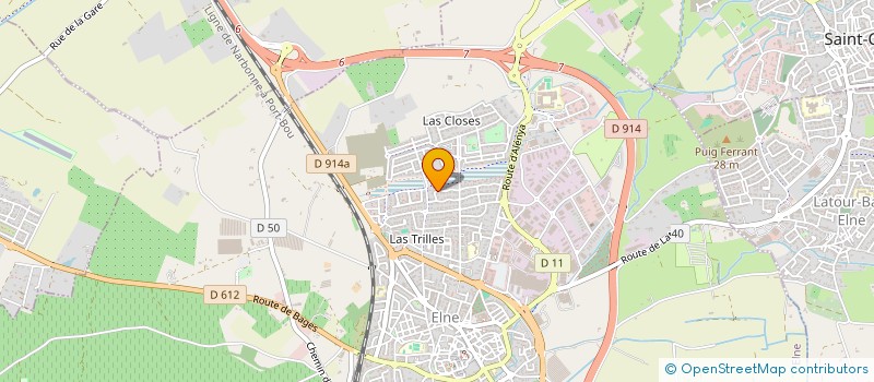localisation de l'entreprise S.M.PH.  ELNE