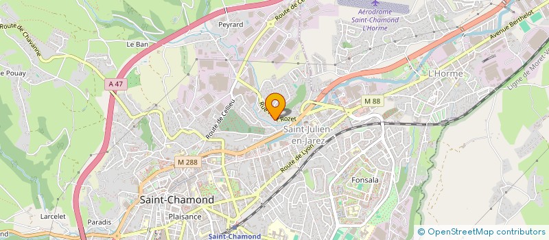 localisation de l'entreprise S M PRODUCTION à SAINT-CHAMOND