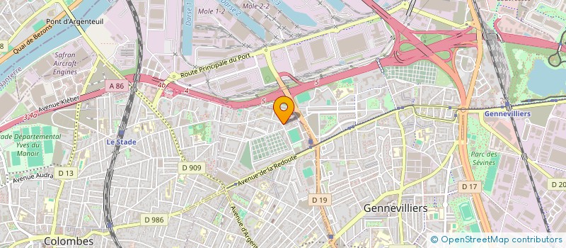 localisation de l'entreprise S&M PUB  ASNIERES-SUR-SEINE