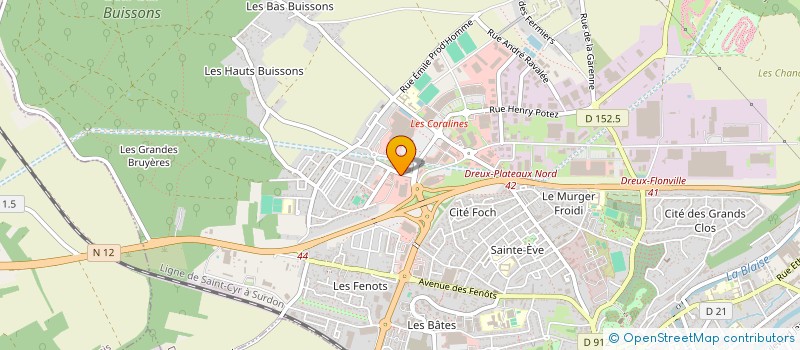 localisation de l'entreprise S.M.Q.L. à DREUX