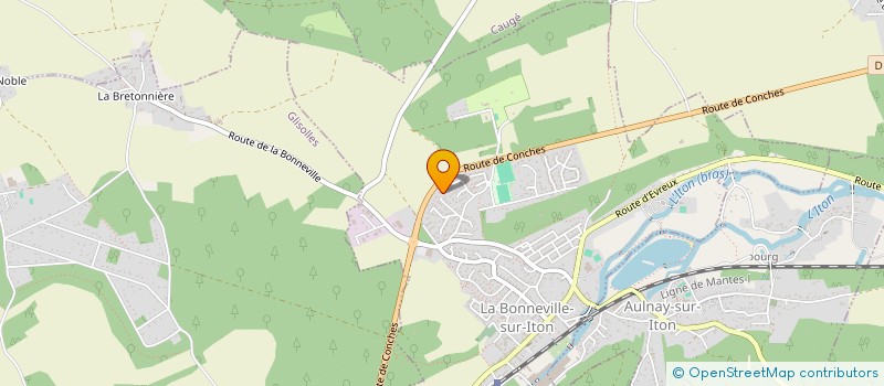 localisation de l'entreprise S.M.R.  LA BONNEVILLE-SUR-ITON