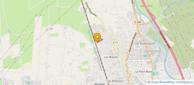 localisation de l'entreprise S.M.R.  SALON-DE-PROVENCE