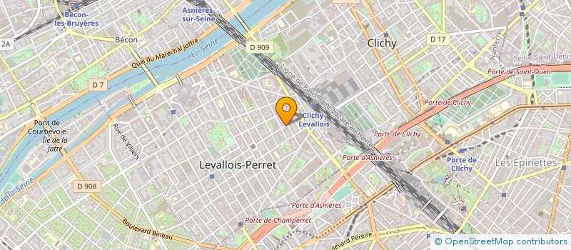 localisation de l'entreprise S.M.R.J à LEVALLOIS-PERRET