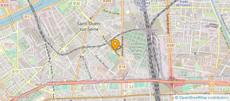 localisation de l'entreprise S.M.S à SAINT-OUEN-SUR-SEINE