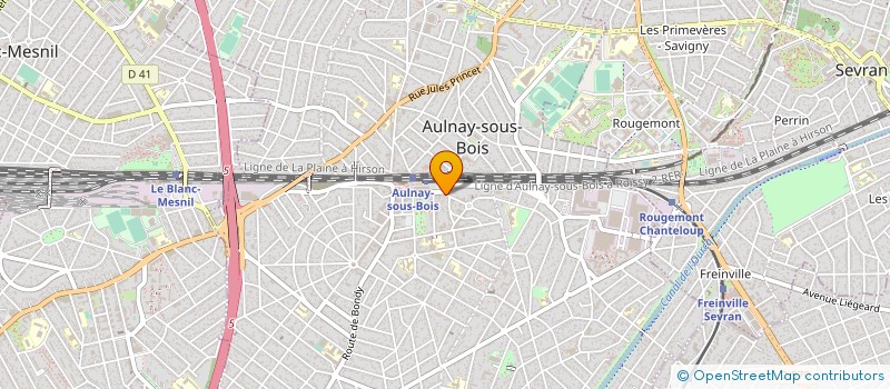 localisation de l'entreprise S.M.S à AULNAY-SOUS-BOIS