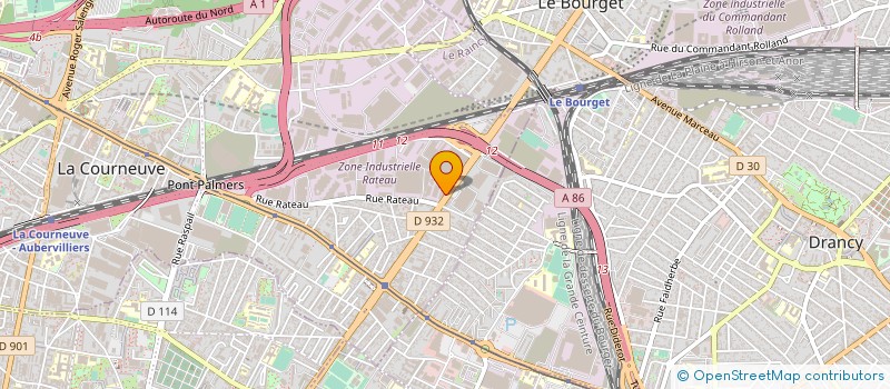 localisation de l'entreprise S.M.S à LA COURNEUVE