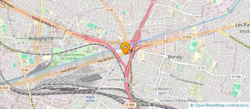 localisation de l'entreprise S.M.S à NOISY-LE-SEC