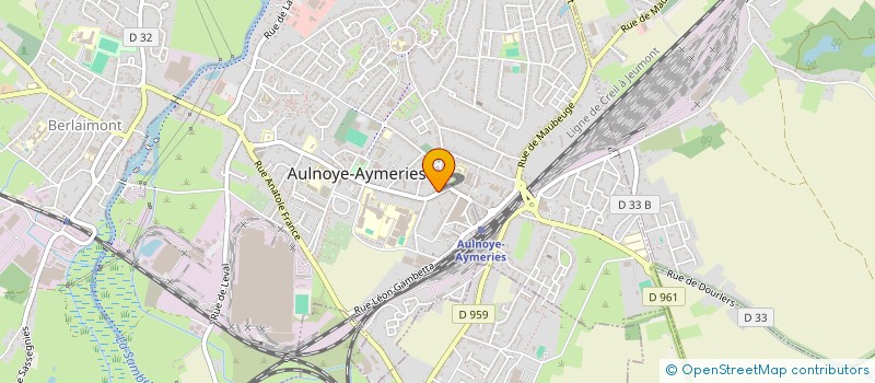 localisation de l'entreprise S.M.S.  AULNOYE-AYMERIES