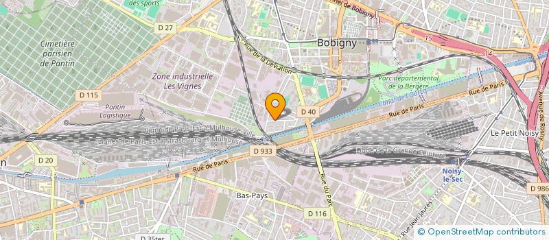 localisation de l'entreprise S.M.S. ASSISTANCE à BOBIGNY
