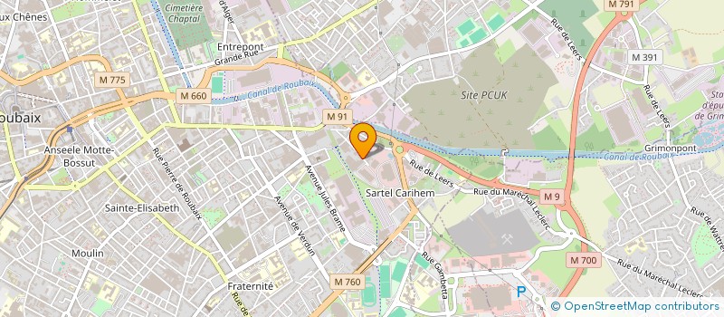 localisation de l'entreprise S.M.S BOUCIAUT  ROUBAIX