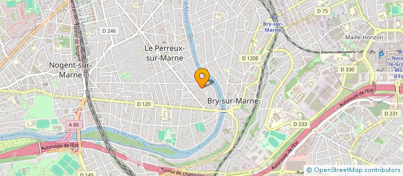 localisation de l'entreprise S.M SANITAIRES  LE PERREUX-SUR-MARNE