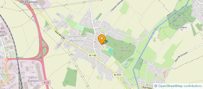 localisation de l'entreprise S.M. SERVICES à SAINGHIN-EN-MELANTOIS