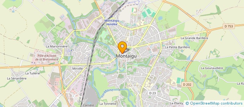 localisation de l'entreprise S. M. T. F. à MONTAIGU-VENDEE