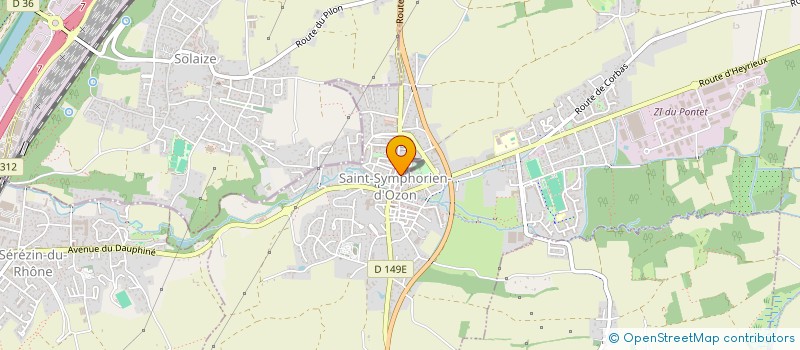 localisation de l'entreprise S.M.T.L. à SEREZIN-DU-RHONE