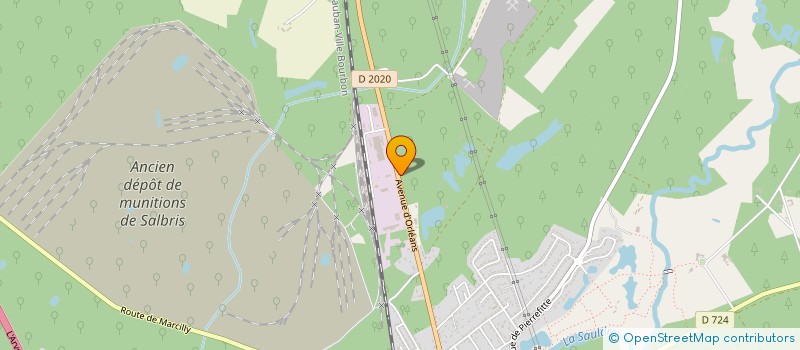 localisation de l'entreprise S.M.T.P.  SALBRIS