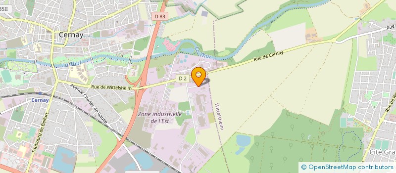localisation de l'entreprise S.M.TRAITEMENT DECHETS MENAGERS SECTEUR4 à CERNAY