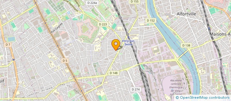 localisation de l'entreprise S & M TRANS à VITRY-SUR-SEINE