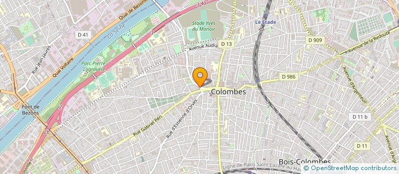 localisation de l'entreprise S.M.V. à COLOMBES