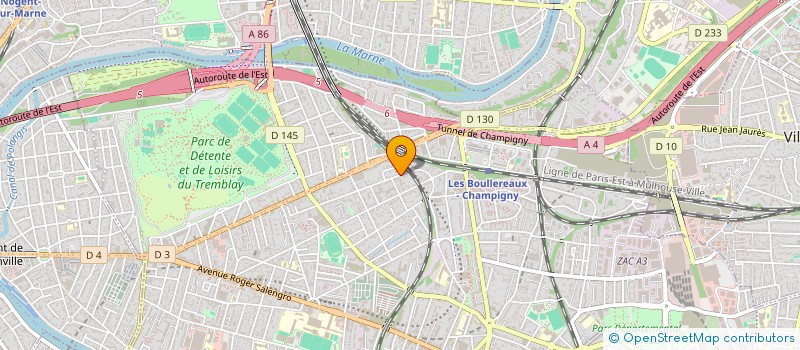 localisation de l'entreprise S M V à CHAMPIGNY-SUR-MARNE