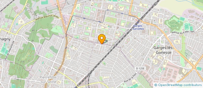 localisation de l'entreprise S.M.V.H.  SARCELLES