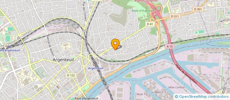 localisation de l'entreprise S.M.V.O INFORMATIQUE à ARGENTEUIL