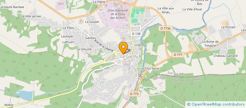 localisation de l'entreprise S.M.Y.R.E. à LA GACILLY