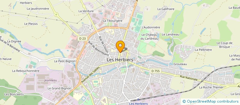 localisation de l'entreprise S.MAG SERVICES à LES HERBIERS