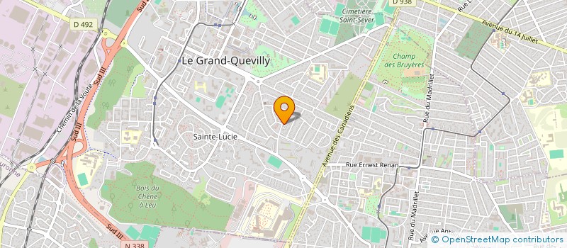 localisation de l'entreprise S-MARKET  LE GRAND-QUEVILLY