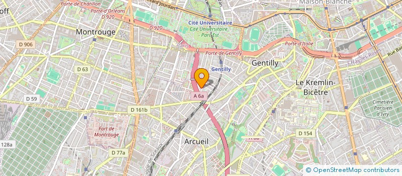 localisation de l'entreprise S MARKET  ARCUEIL