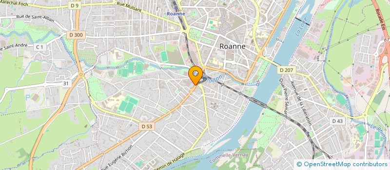 localisation de l'entreprise S MARKET à ROANNE