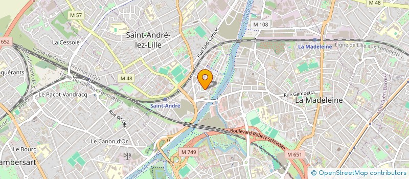 localisation de l'entreprise S&MD  SAINT-ANDRE-LEZ-LILLE