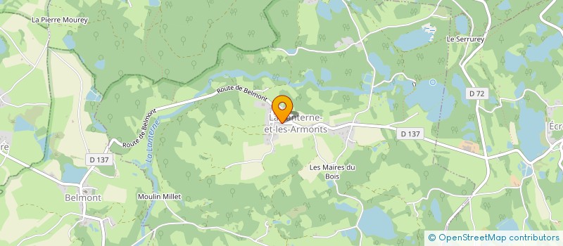 localisation de l'entreprise S. MOUGENOT  LA LANTERNE-ET-LES-ARMONTS